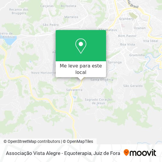 Associação Vista Alegre - Equoterapia mapa