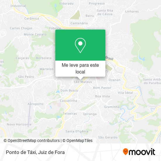 Ponto de Táxi mapa