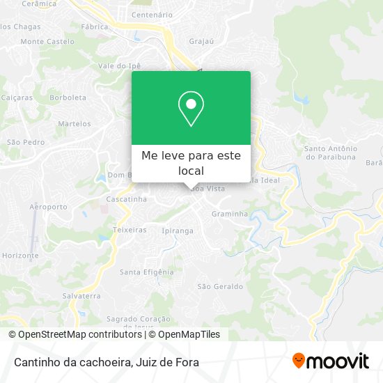 Cantinho da cachoeira mapa