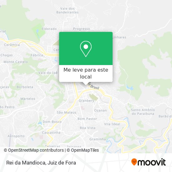 Rei da Mandioca mapa