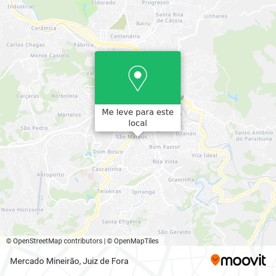 Mercado Mineirão mapa