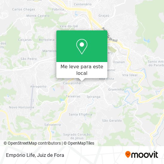 Empório Life mapa