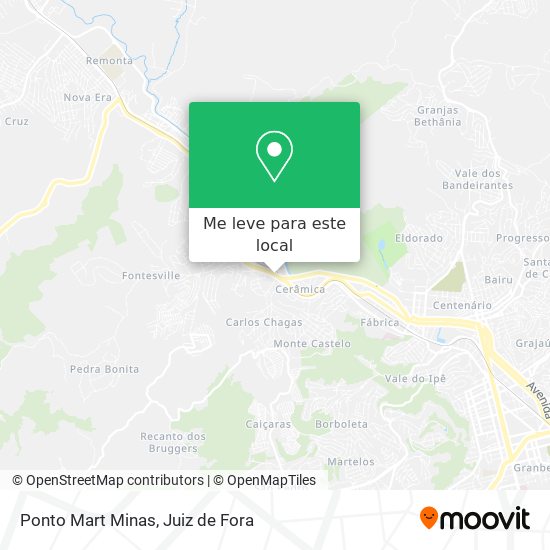 Ponto Mart Minas mapa