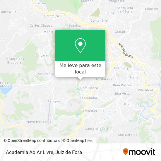 Academia Ao Ar Livre mapa