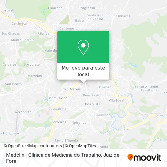 Medclin - Clínica de Medicina do Trabalho mapa