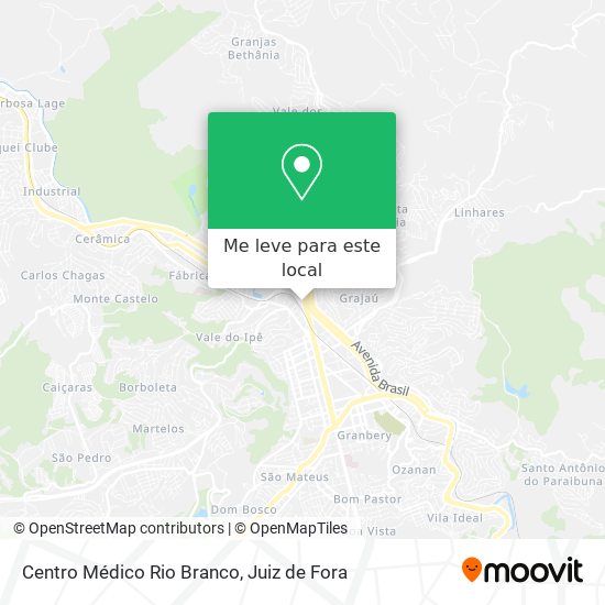 Centro Médico Rio Branco mapa