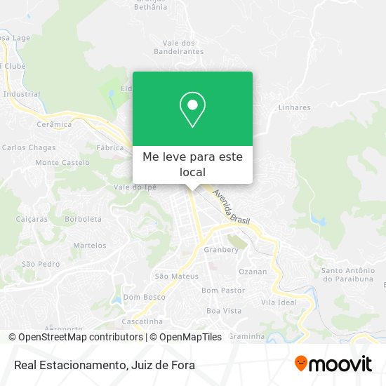 Real Estacionamento mapa