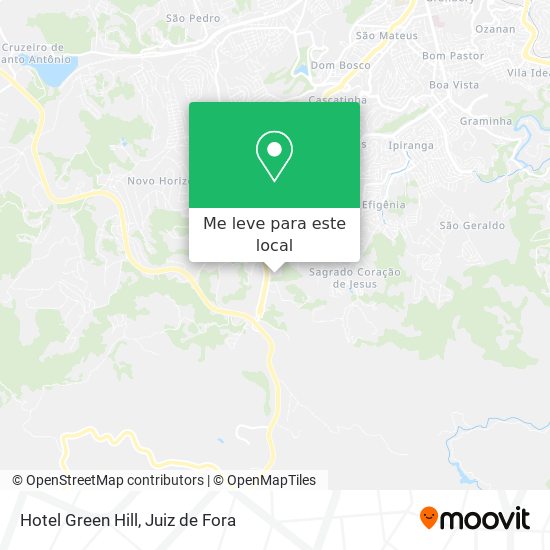 Hotel Green Hill mapa
