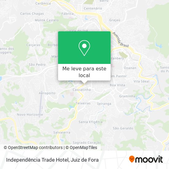 Independência Trade Hotel mapa