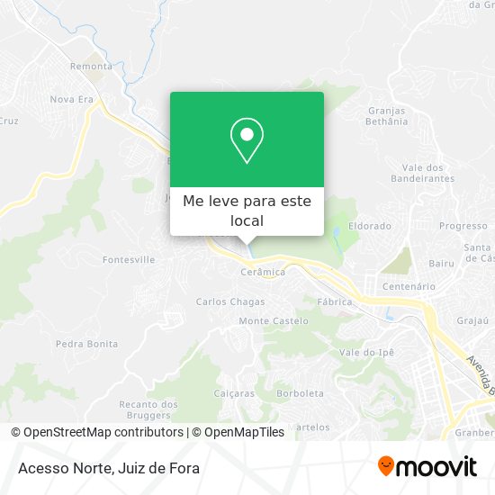 Acesso Norte mapa