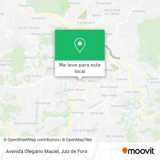 Avenida Olegário Maciel mapa