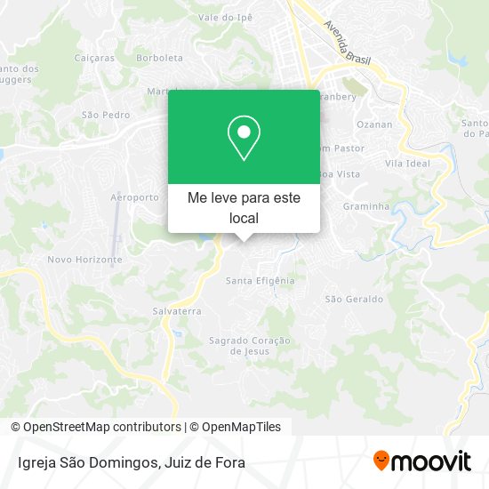 Igreja São Domingos mapa