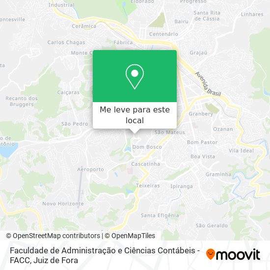 Faculdade de Administração e Ciências Contábeis - FACC mapa