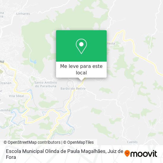 Escola Municipal Olinda de Paula Magalhães mapa