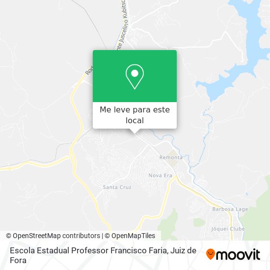 Escola Estadual Professor Francisco Faria mapa