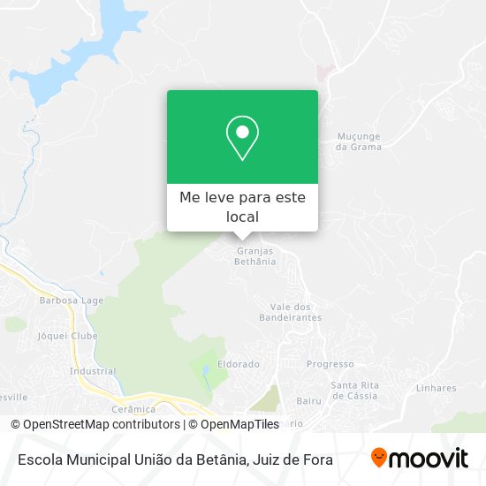 Escola Municipal União da Betânia mapa