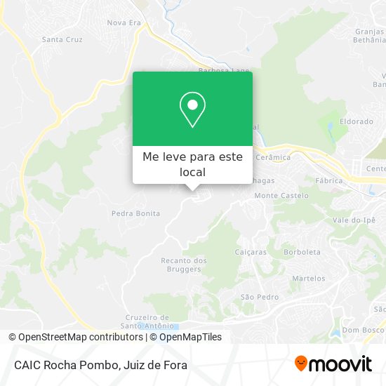 CAIC Rocha Pombo mapa