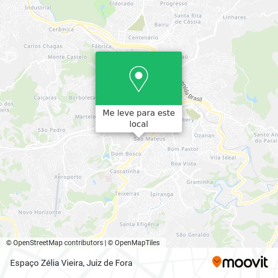 Espaço Zélia Vieira mapa