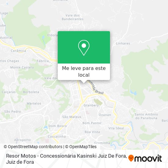 Resor Motos - Concessionária Kasinski Juiz De Fora mapa