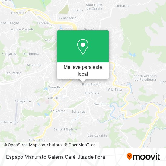 Espaço Manufato Galeria Café mapa