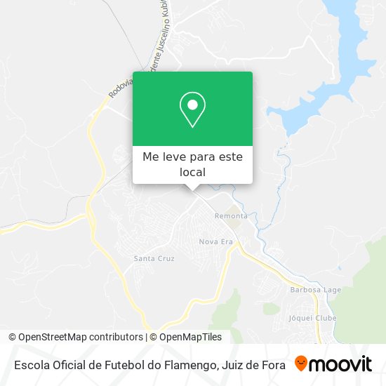 Escola Oficial de Futebol do Flamengo mapa