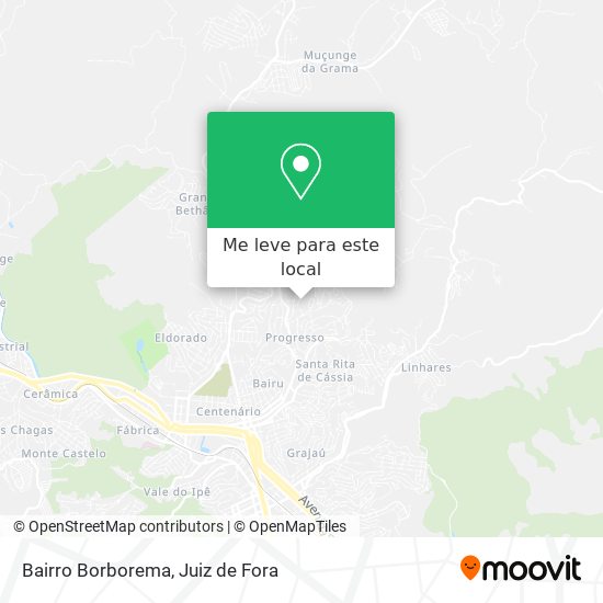 Bairro Borborema mapa