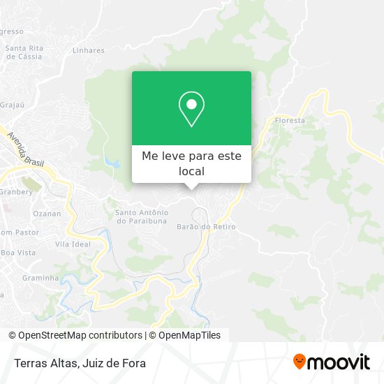 Terras Altas mapa