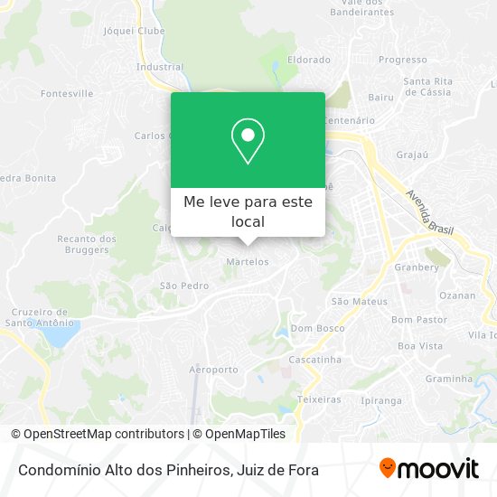 Condomínio Alto dos Pinheiros mapa