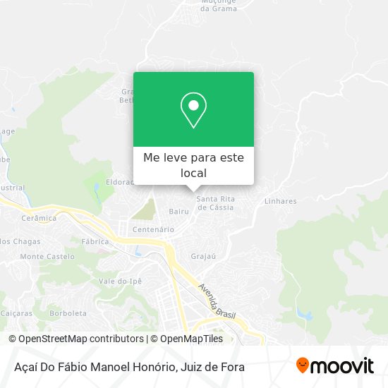 Açaí Do Fábio Manoel Honório mapa