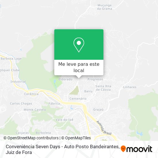 Conveniência Seven Days - Auto Posto Bandeirantes mapa