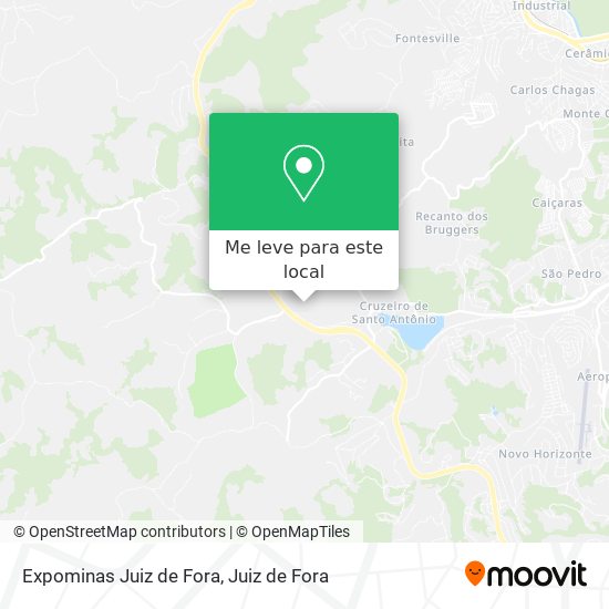 Expominas Juiz de Fora mapa