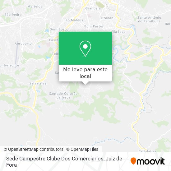 Sede Campestre Clube Dos Comerciários mapa