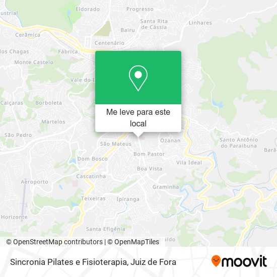 Sincronia Pilates e Fisioterapia mapa