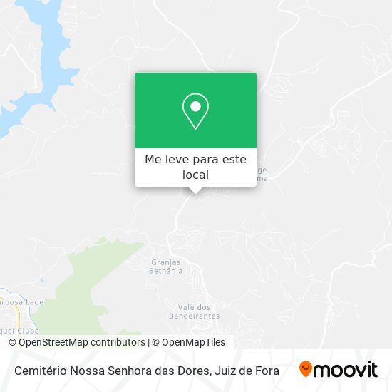 Cemitério Nossa Senhora das Dores mapa