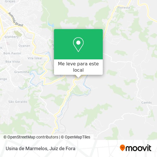 Usina de Marmelos mapa