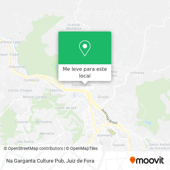 Na Garganta Culture Pub mapa