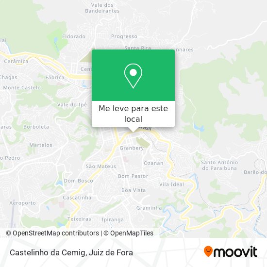 Castelinho da Cemig mapa