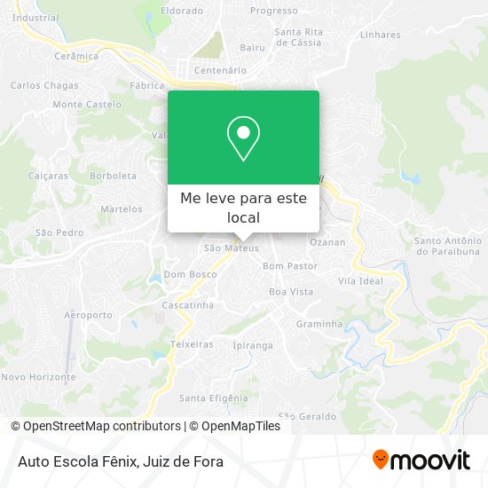 Auto Escola Fênix mapa