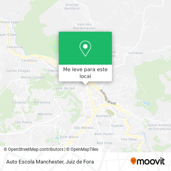 Auto Escola Manchester mapa