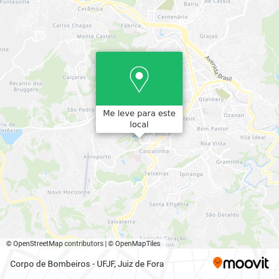 Corpo de Bombeiros - UFJF mapa