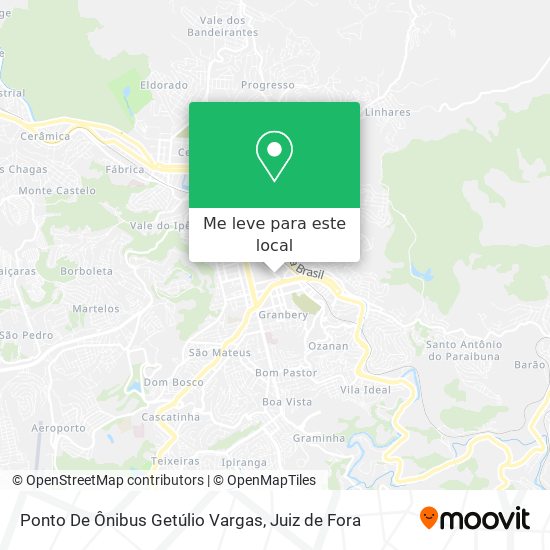 Ponto De Ônibus Getúlio Vargas mapa