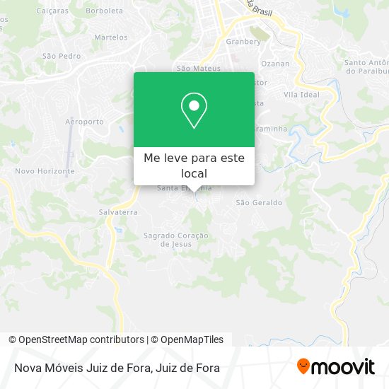 Nova Móveis Juiz de Fora mapa