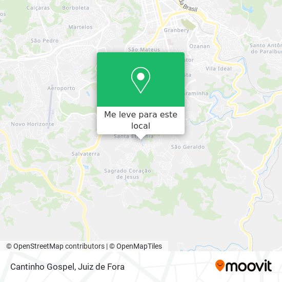 Cantinho Gospel mapa