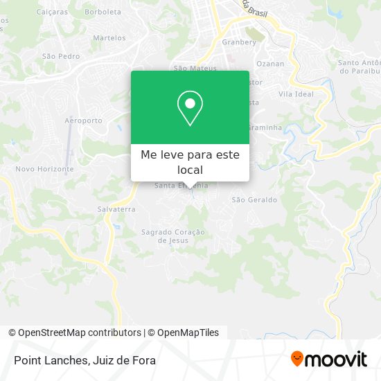 Point Lanches mapa
