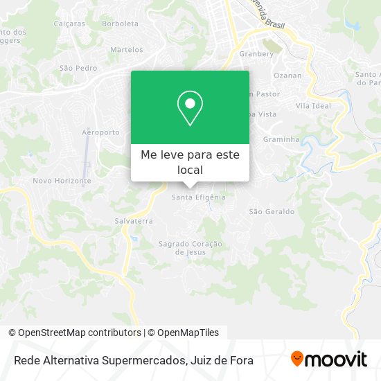 Rede Alternativa Supermercados mapa