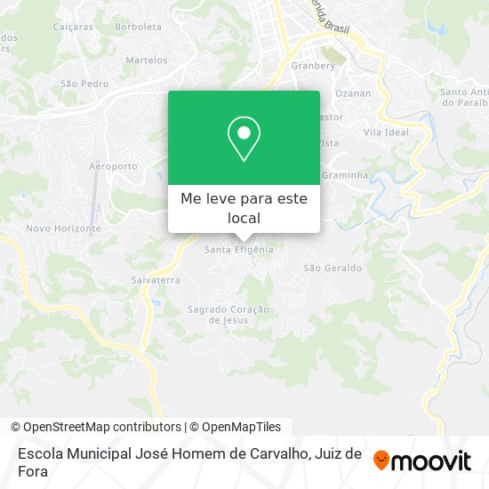 Escola Municipal José Homem de Carvalho mapa