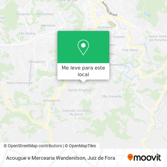 Acougue e Mercearia Wandenilson mapa