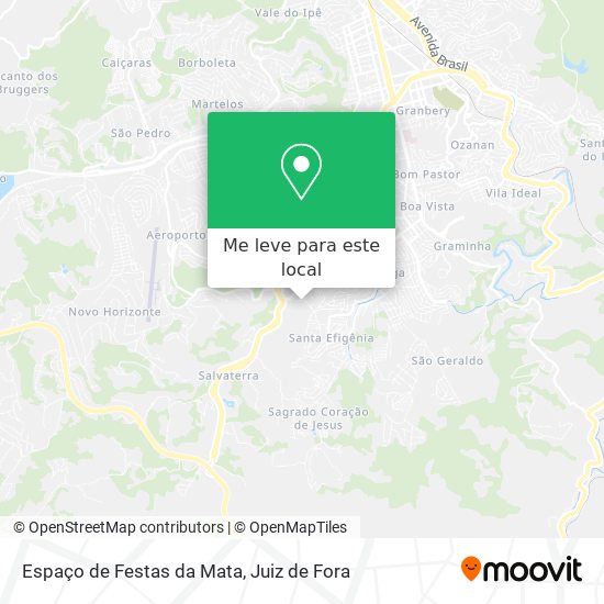 Espaço de Festas da Mata mapa