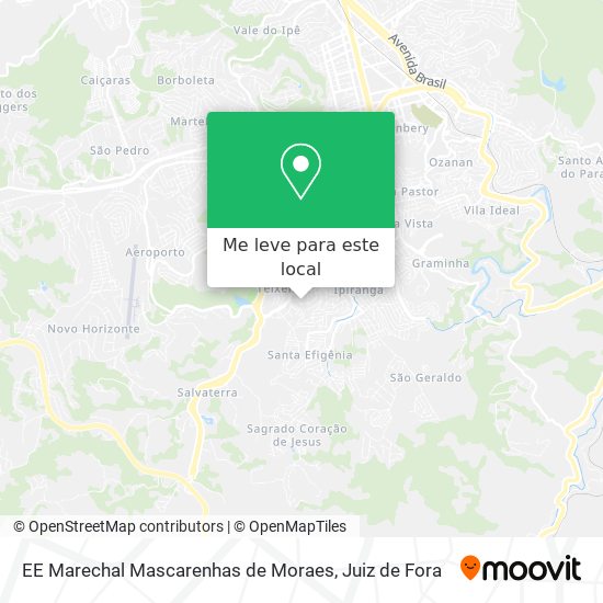 EE Marechal Mascarenhas de Moraes mapa