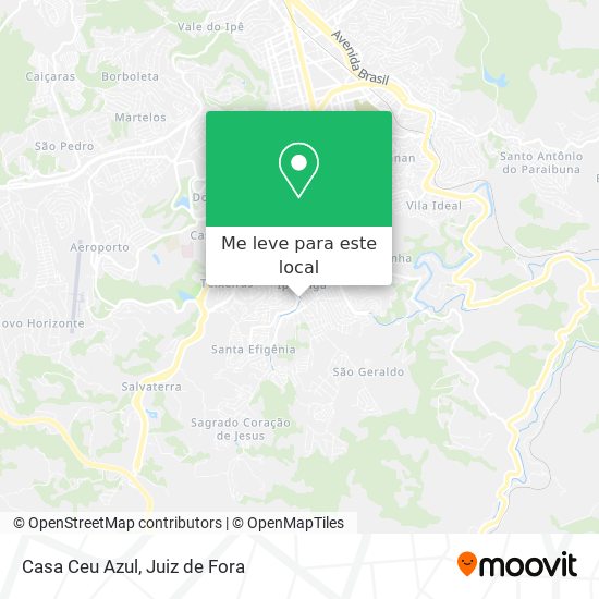 Casa Ceu Azul mapa